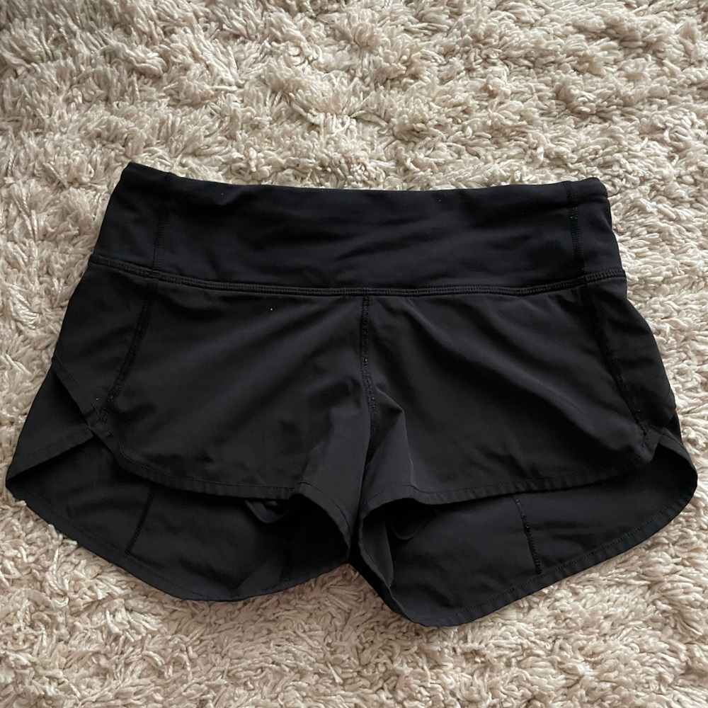 Black Lululemon speed up shorts